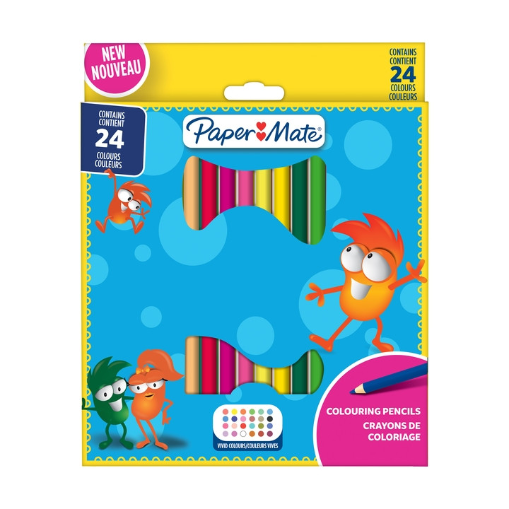 Kredki ołówkowe Kids Colouring 24 kol. Paper Mate